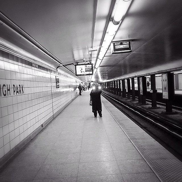 Winter Photograph - #phonetography #subway #ttc #toronto by Bruce Wang