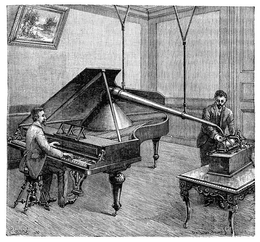 Phonograph Piano Recordings Photograph by Science Photo Library