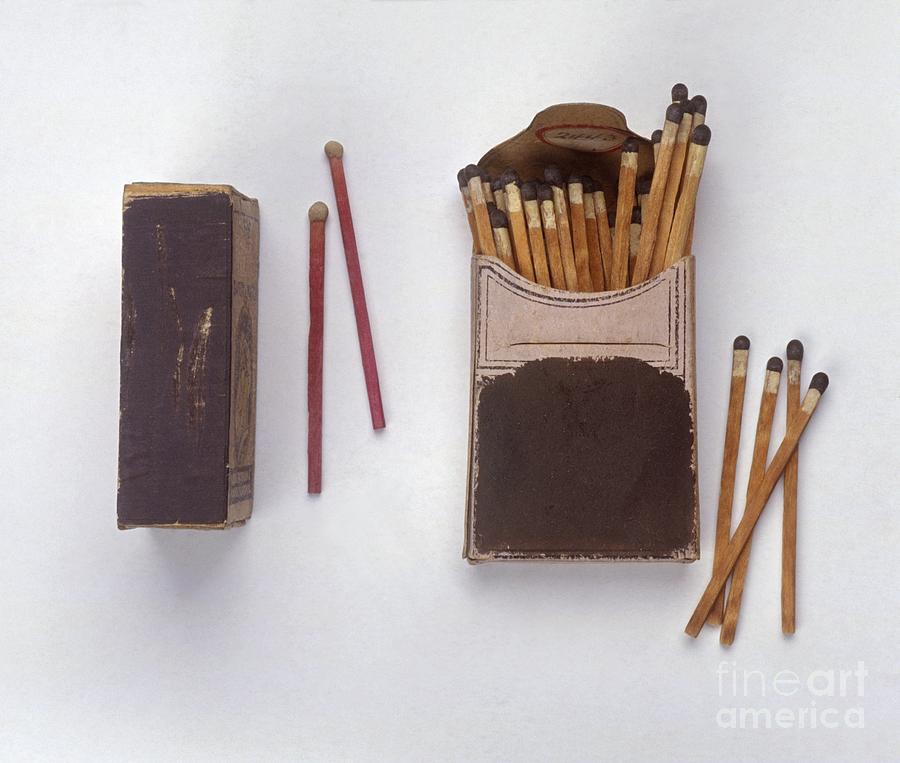 Match Photograph - Phosphorous Matchsticks by Clive Streeter / Dorling Kindersley / Science Museum, London
