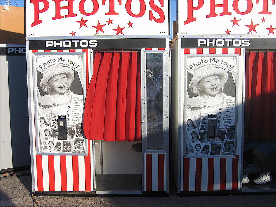 Photo booth Pinal County Fair Eleven Mile Corner Arizona 2005 Photograph by David Lee Guss