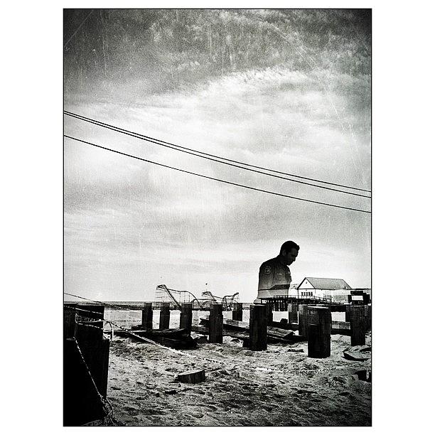Beach Photograph - Photo From Seaside Heights. 2 Exposures by Marcus Friedhofer