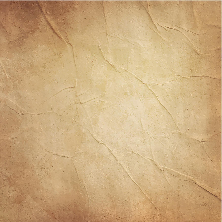 Photo of blank old folded brownish paper Drawing by Bgblue