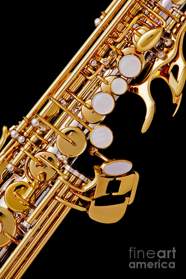 Photograph of a Soprano Saxophone Color 3355.02 Photograph by M K Miller