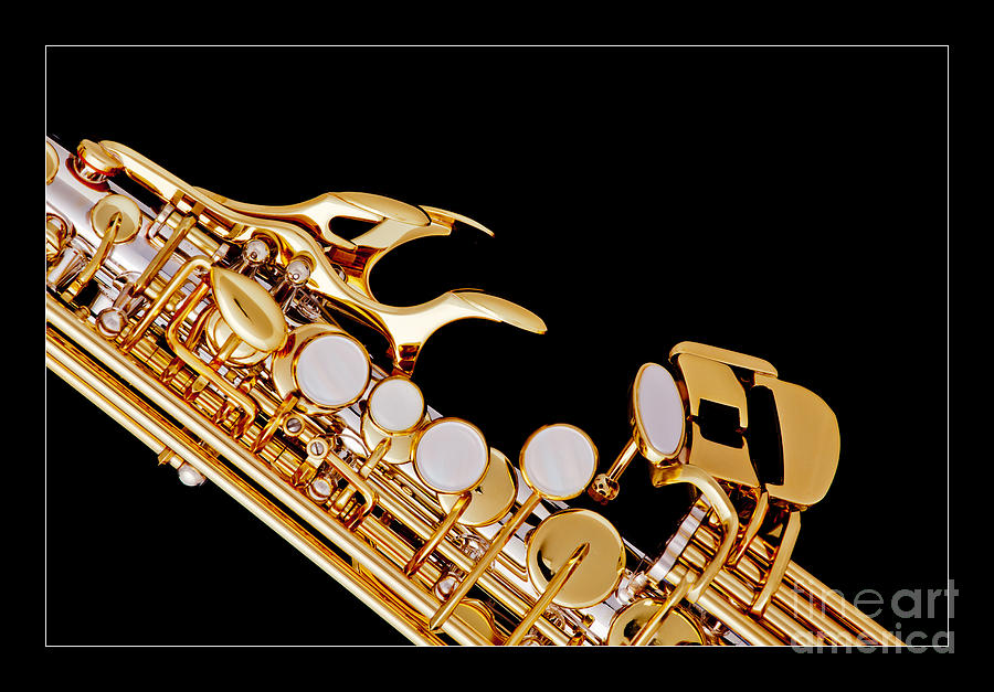 Photograph of a Soprano Saxophone in Color 3342.02 Photograph by M K Miller