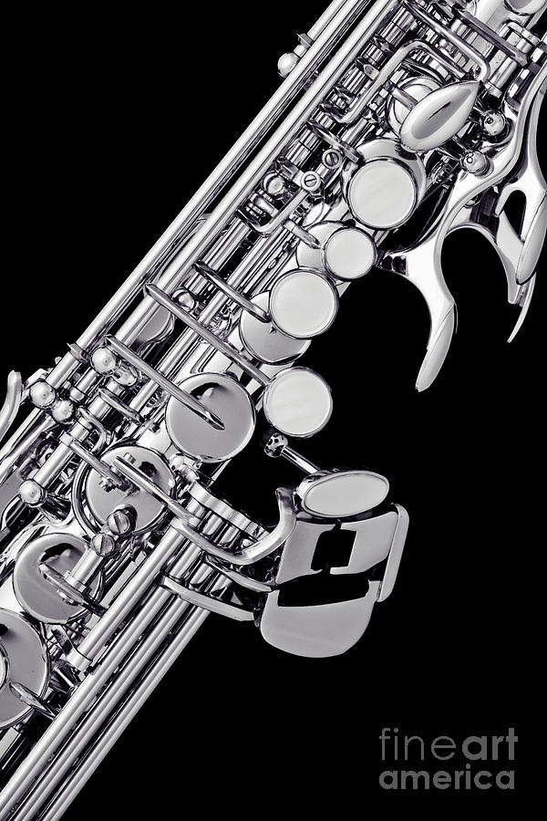 Photograph of a Soprano Saxophone Sepia 3355.01 Photograph by M K Miller