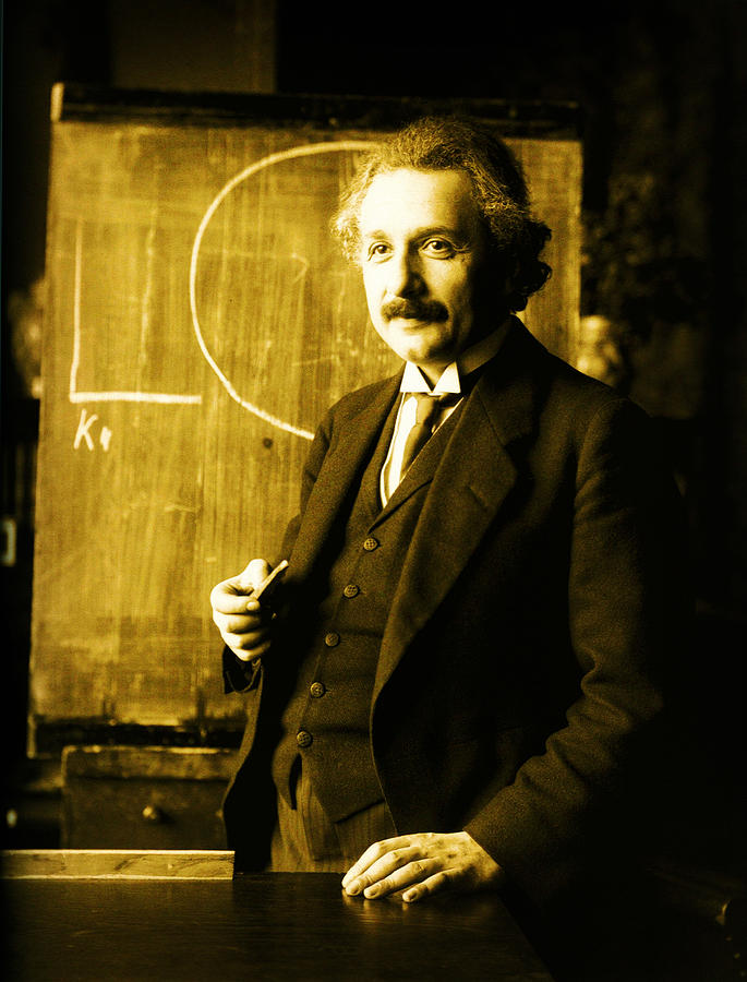 Photograph of Albert Einstein Photograph by Celestial Images