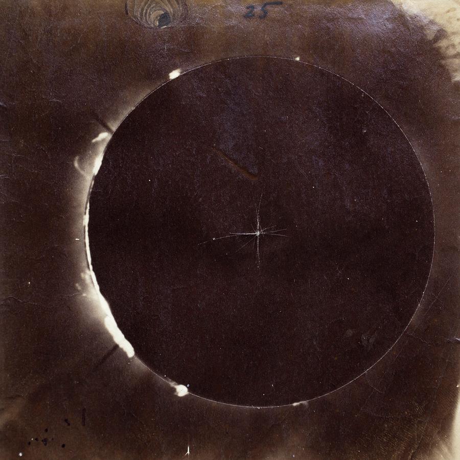 Photograph Of The 18 July 1860 Total Solar Eclipse Photograph by Royal Astronomical Society/science Photo Library