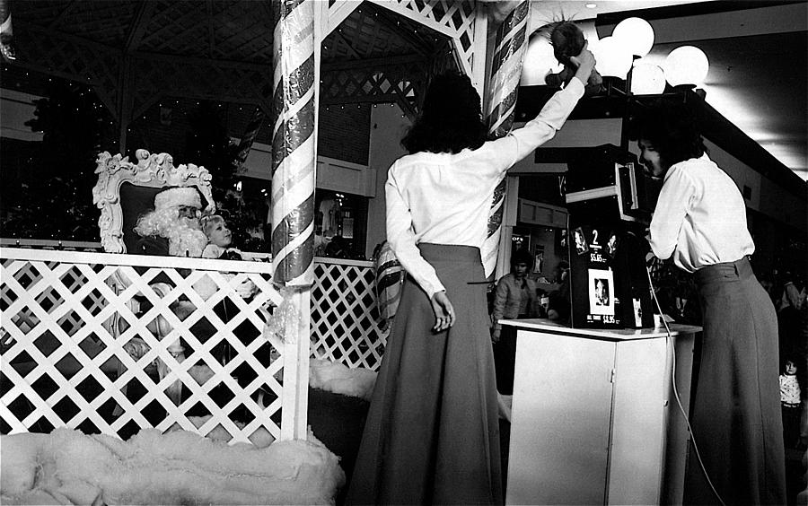 Photographed on Santa's lap El Con Mall Tucson Arizona 1984 Photograph