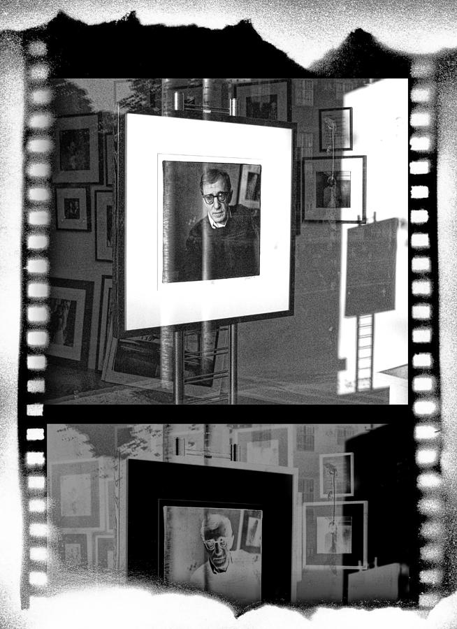 Photographic Artwork of Woody Allen in a Window Display Photograph by Randall Nyhof