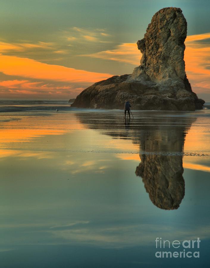 Bandon Beach Photograph - Photographing The Giant by Adam Jewell