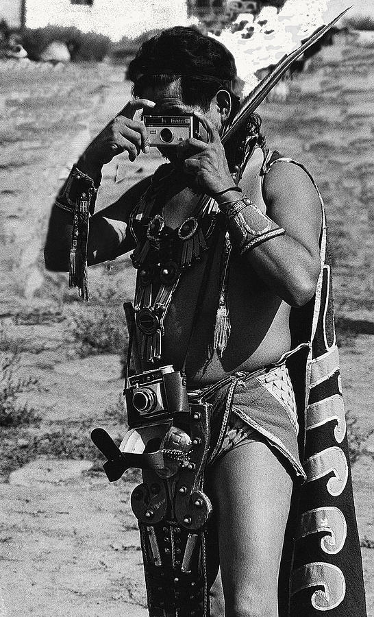 Photography homage Aztec photographer with cameras Gallup New Mexico 1968-2008 Photograph by David Lee Guss