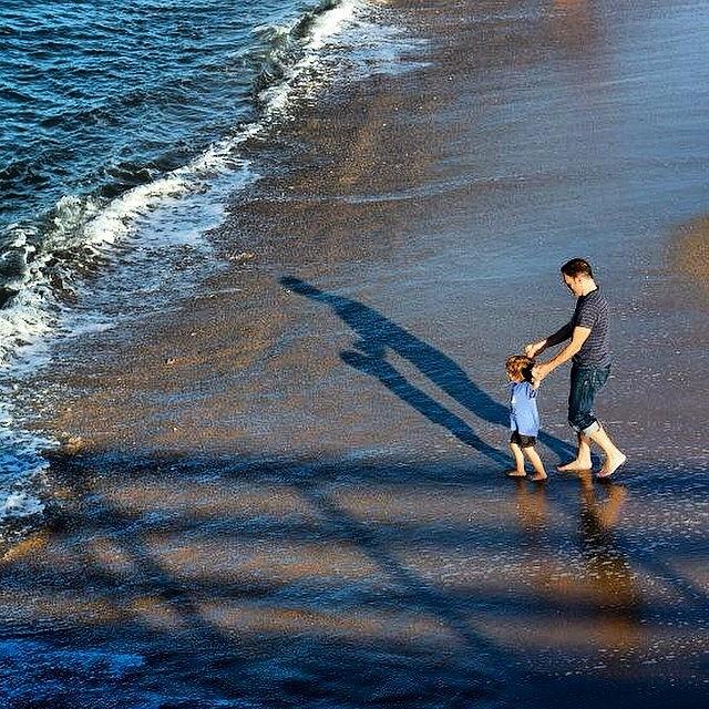 Beach Photograph - #photooftheday , #fatherandson by Tony Martinez