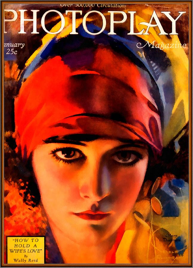Photoplay Cover Girl Model Digital Art by Rolf Armstrong