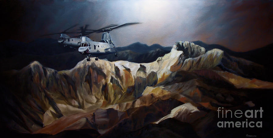 Phrogs Over Afghanistan Painting by Stephen Roberson