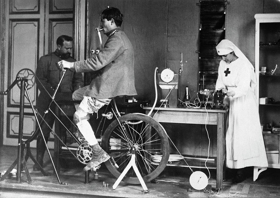 Physical Therapy, C1920 Photograph by Granger