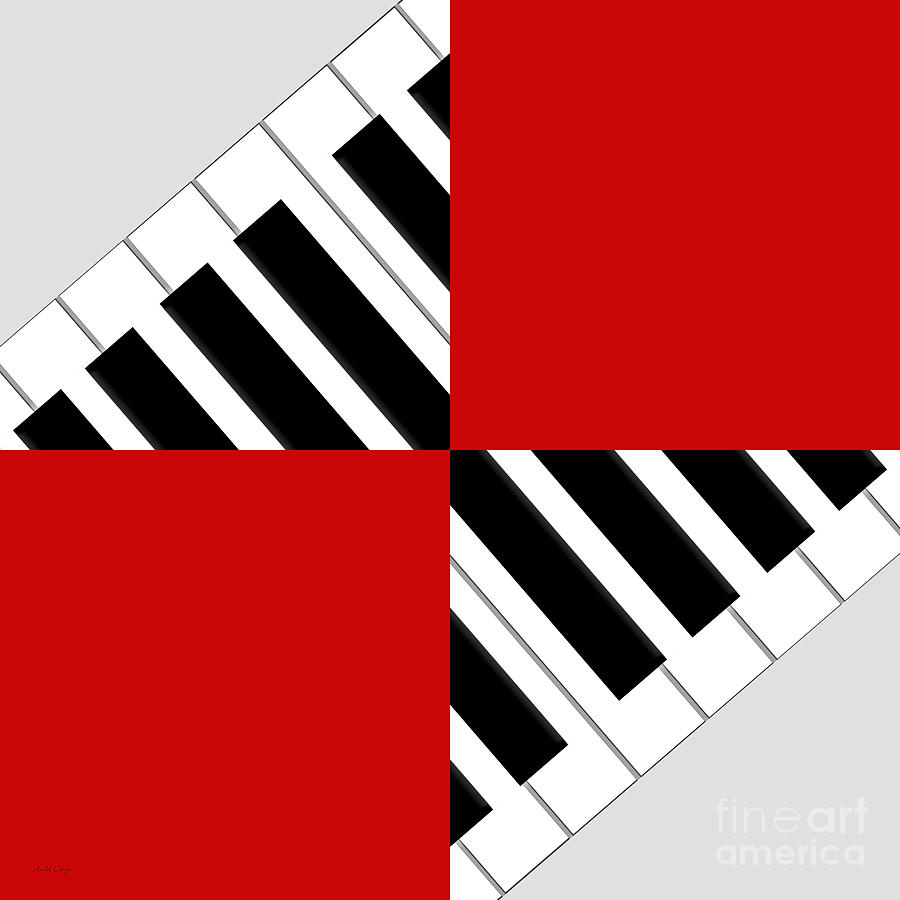 Piano Abstract 1 Digital Art by Andee Design