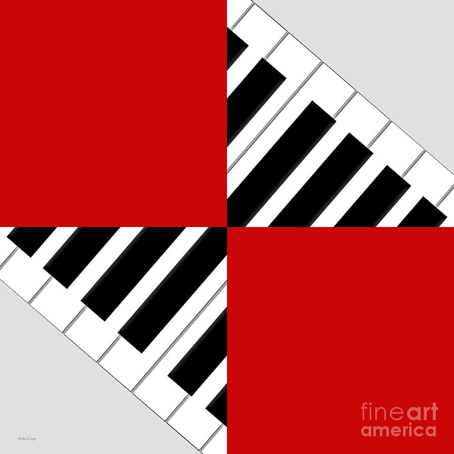 Piano Abstract 2 Digital Art by Andee Design