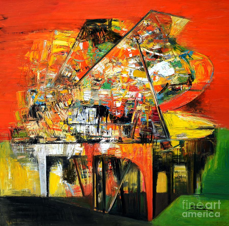 Piano Coloratura Painting by Zheng Li