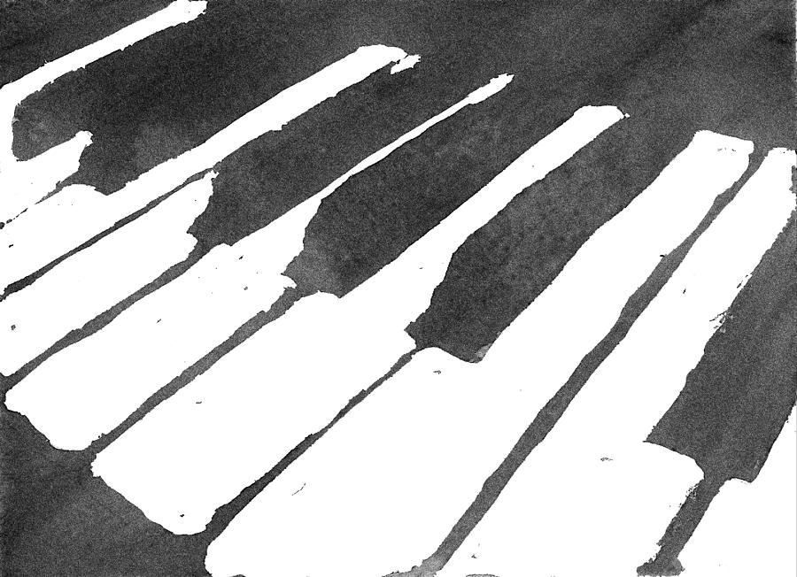 Piano Keys Painting by Calvin Durham