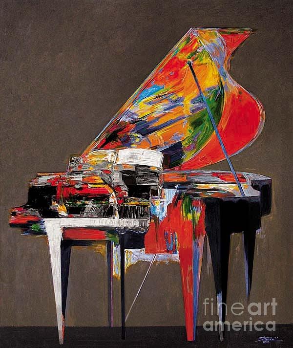 piano No.9 Painting by Zheng Li