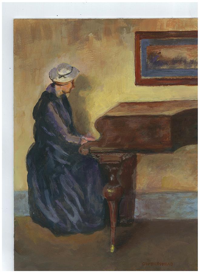 Piano Player Painting by George W Brodhead Jr - Fine Art America