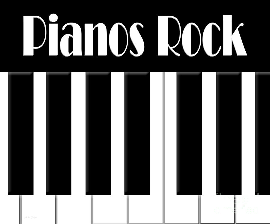 Pianos Rock Digital Art by Andee Design