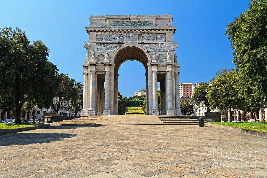Piazza della Vittoria - Genova Photograph by Antonio Scarpi