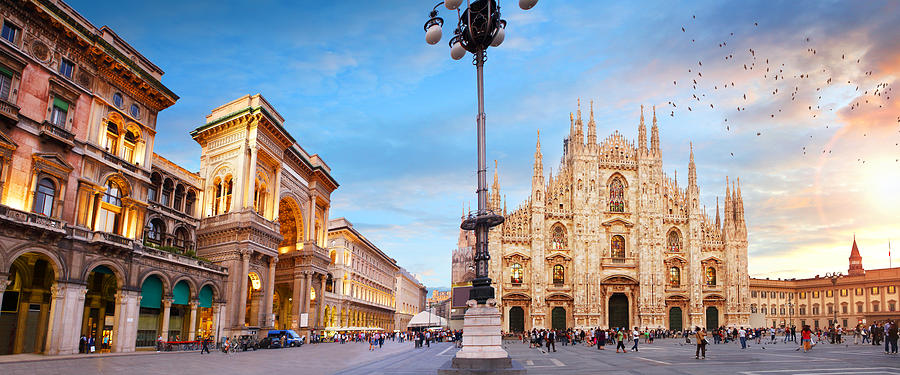 Piazza Duomo in Milan Photograph by Narvikk