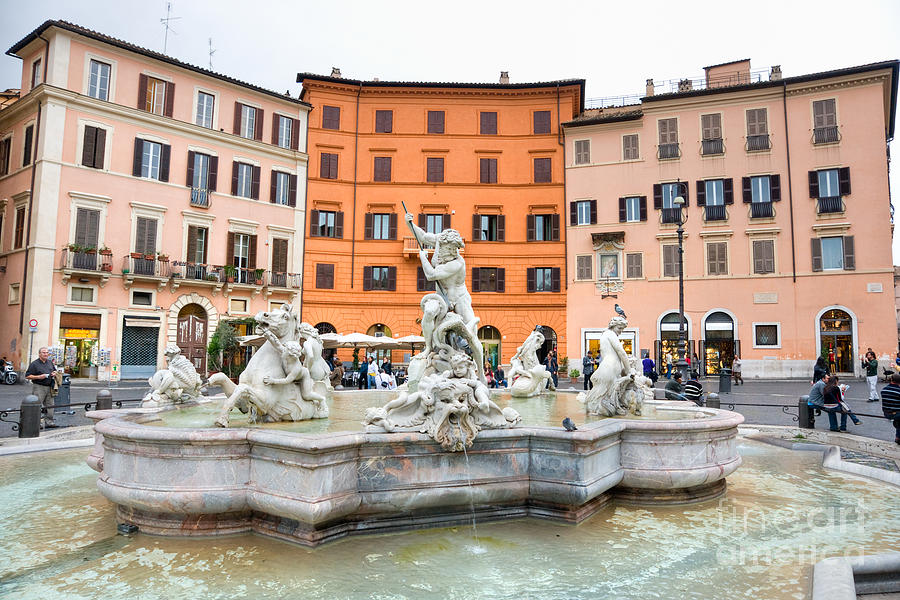 Piazza navona - Rome - Italy Photograph by Luciano Mortula