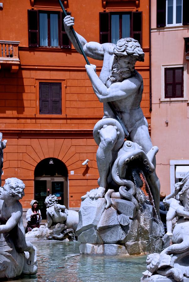 Piazza Navona And Bernini Photograph by Eric Tressler