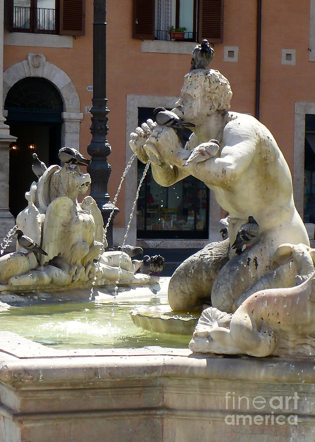 Piazza Navona Fountain Photograph by Carol Groenen