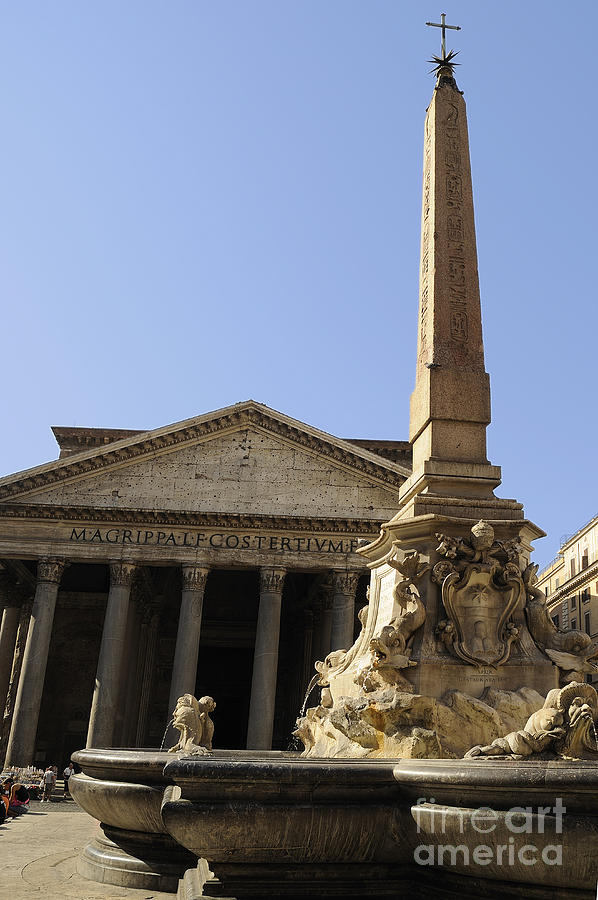 Piazza Rotunda In Rome Photograph