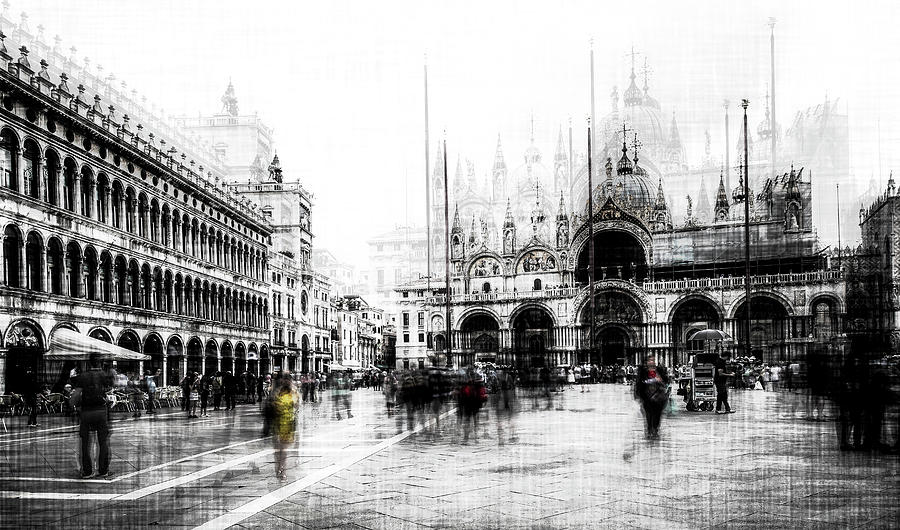 Black And White Photograph - Piazza San Marco by Carmine Chiriac?