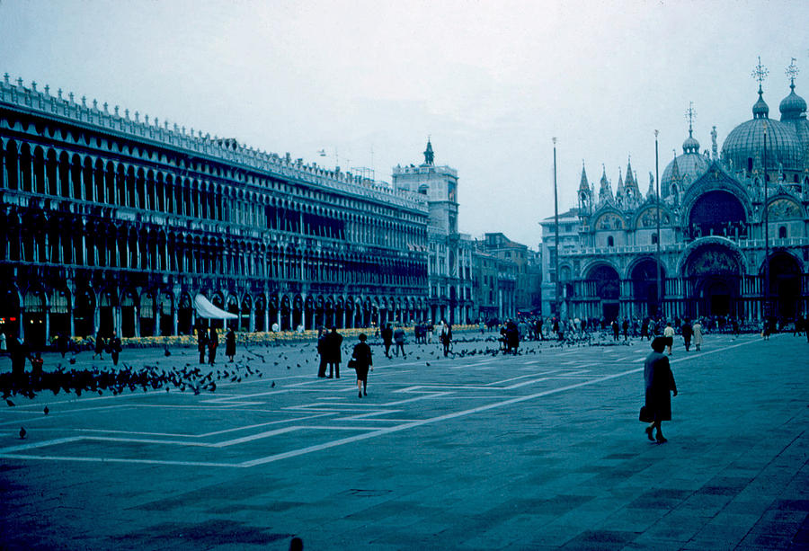 Piazza San Marco Photograph - Piazza San Marco 1961 by Cumberland Warden Piazza San Marco Photograph - Piazza San Marco 1961 by Cumberland Warden