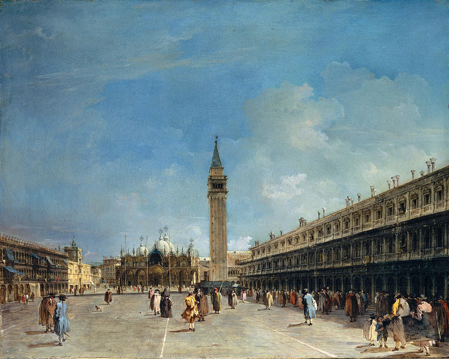 Piazza San Marco Painting by Francesco Guardi