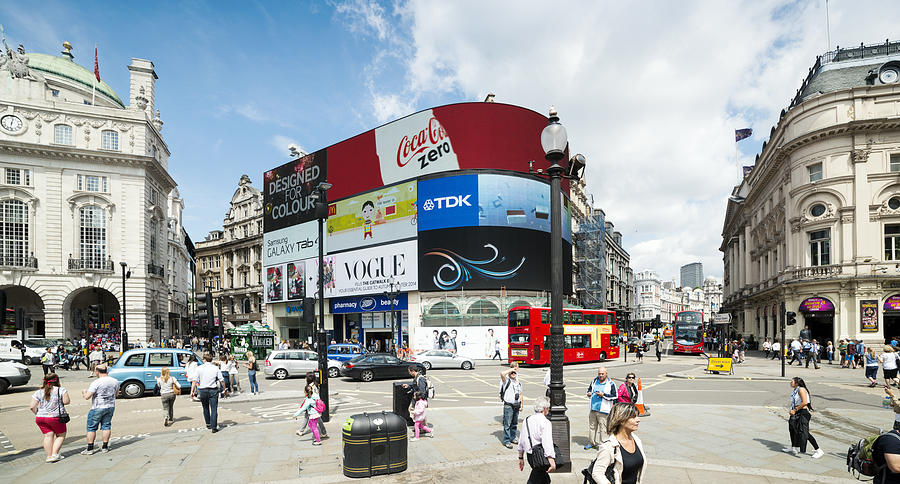 Picadilly Circus London Photograph by Chevy Fleet