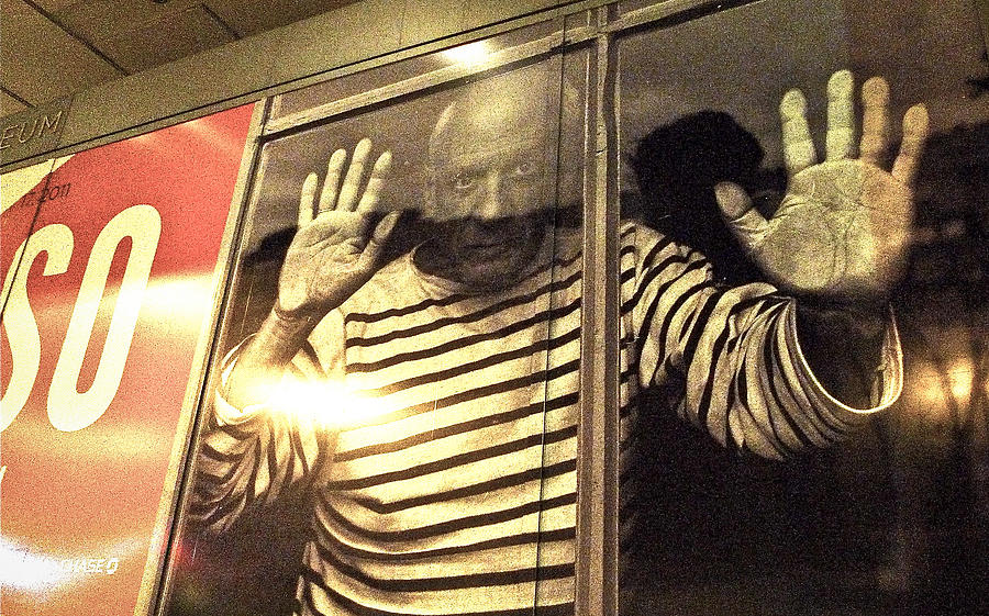 Picasso Behind Glass Photograph by Ronda Broatch