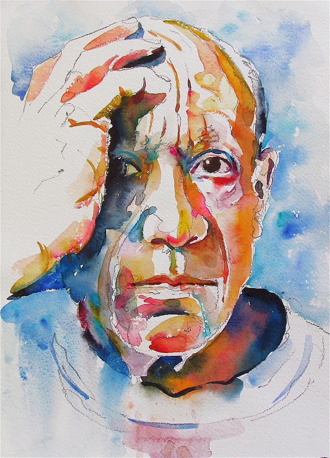 Portraiture Painting - Picasso by David Lobenberg