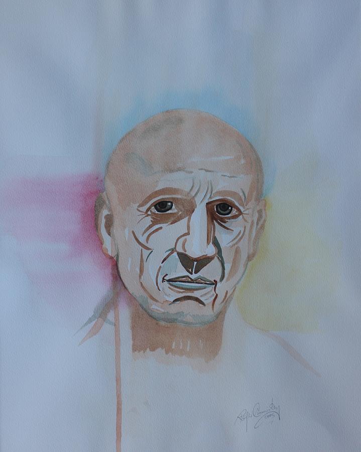 Watercolor Painting - Picasso by Roger Cummiskey