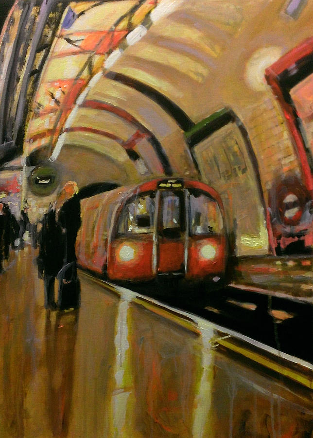London Painting - Piccadilly Circus Tube Station by Paul Mitchell