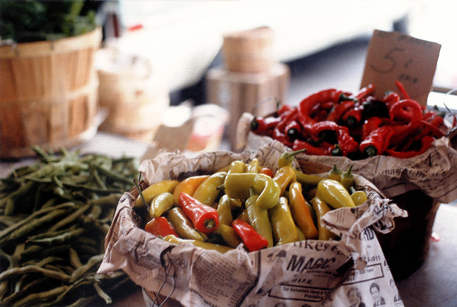 Pick a Pepper in Pastel Photograph by Suzanne Gaff