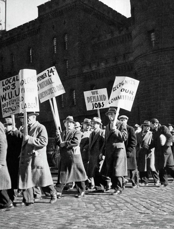 Picketing For Work Photograph by Underwood Archives - Fine Art America