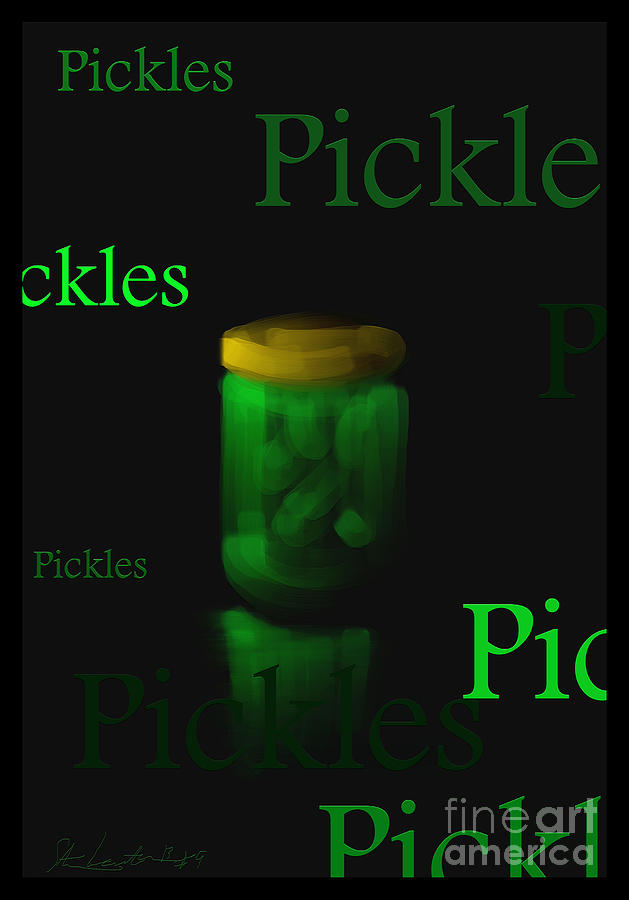 Pickles - Fruit and Veggie Series - #9 Painting by Steven Lebron Langston