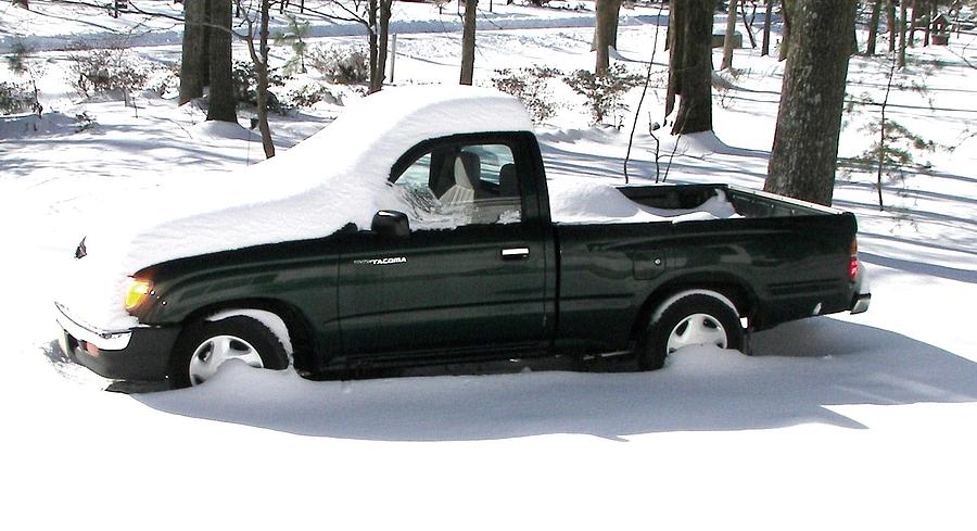 Pickup In The Snow Photograph by Pamela Hyde Wilson