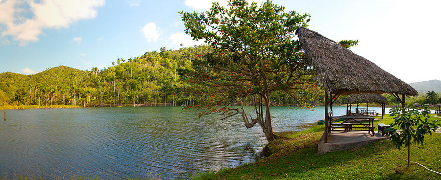 Nature Photograph - Picnic Area At Pond, Las Terrazas by Panoramic Images