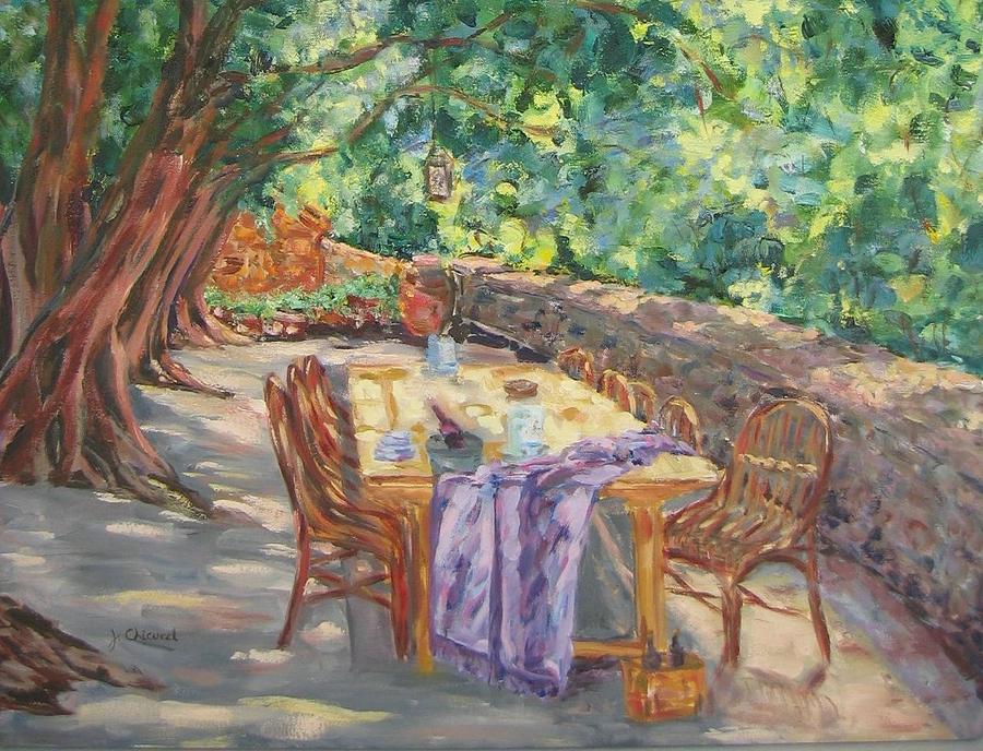 Picnic Painting by Joe Chicurel
