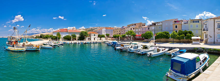 Pictoresque fishermen village of Pag panorama Photograph by Brch Photography