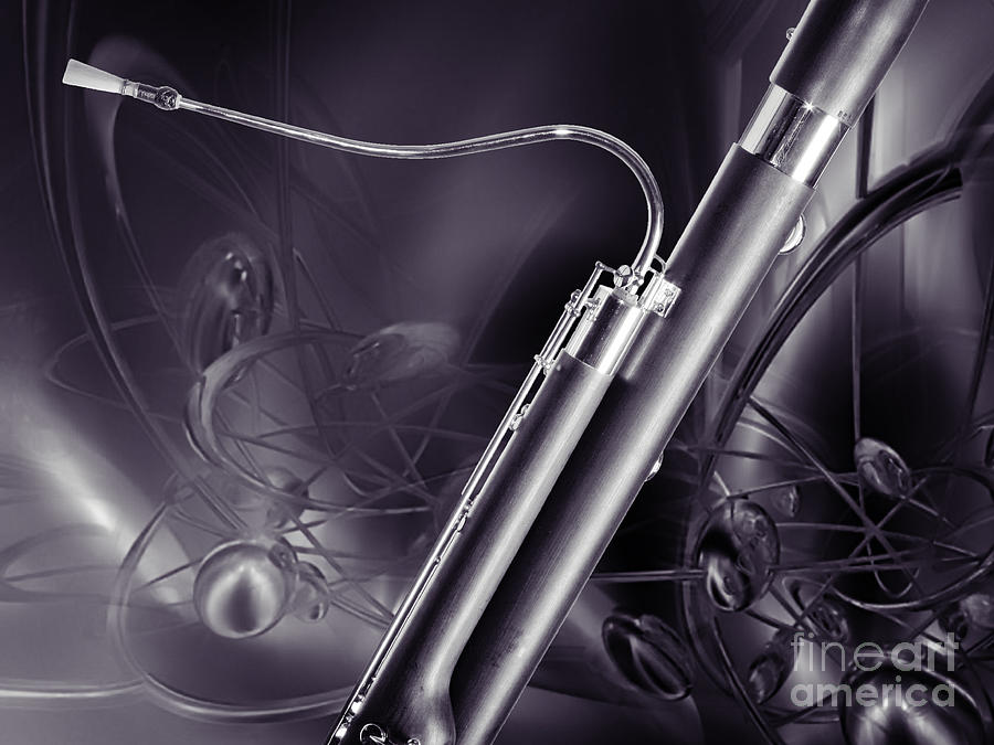 Bassoon Music Instrument Fine Art Prints Canvas Prints Greeting Cards in Color 3409.02 #1 Photograph by M K Miller