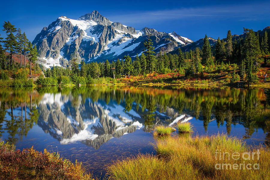 Mountain Photograph - Picture Lake by Inge Johnsson