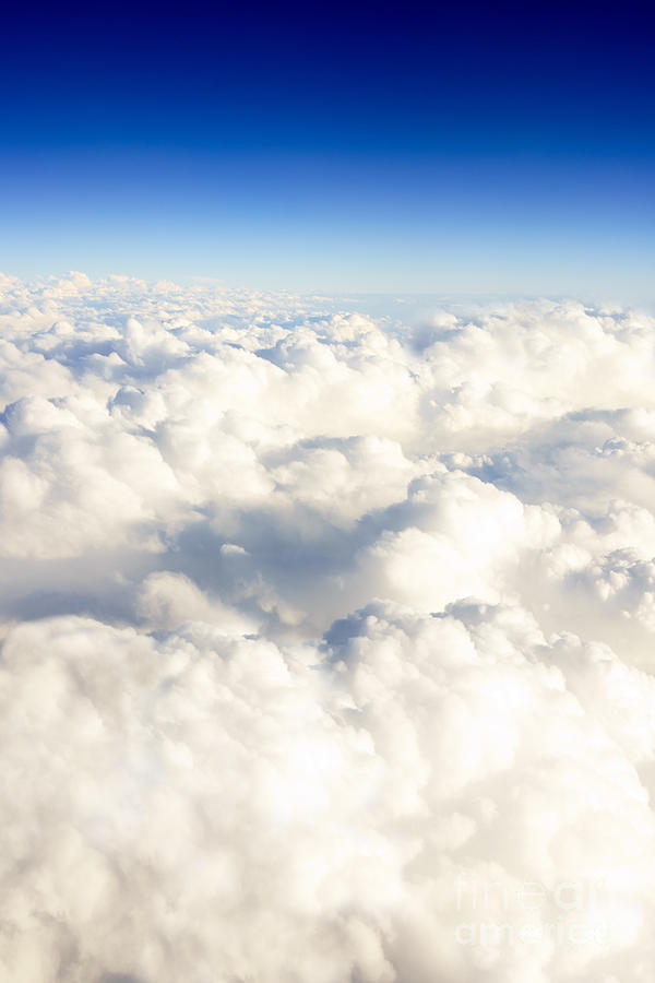 Nature Photograph - Picture of Clouds From Above by Paul Velgos